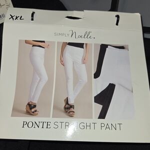 Simply Noelle Women's Black Straight Leg Pants